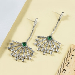 Luxury Earrings with Rhinestone  and Glass Diamonds