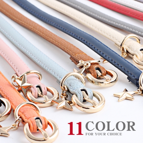 Lady Belts PU Material with Alloy Buckle Star Accessory Seven Colors Available
