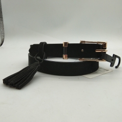 Lady Belt PU Material Leather Cashmere With Many Colors