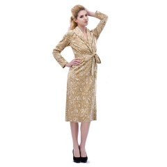 RAIKOU Ladies Luxury Bath Robe Dressing Gown Wrap Nightwear Loungewear