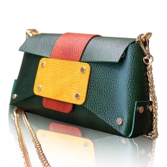 RAIKOU Damen Handtasche aus pflanzlich gegerbtem Leder italienische Lederwaren  Abendtasche Echt-Leder Schultertasche Umhängetasche schönes Vintage Design Vegetable-tanned leather cross-body bag