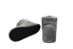 RAIKOU slipper boots for women, men made of micro fleece with ABS and non-slip sole, super fluffy