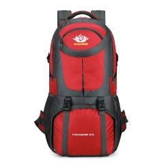 60L hiking backpack, MOLLE, waterproof, trekking backpack, outdoor, bag, waterproof, travel bag, 0.96 kg, 60 liters, travel bag, 62cm * 36cm * 24cm, daypack, travel backpack, weekend trip, adjustable, ergonomic