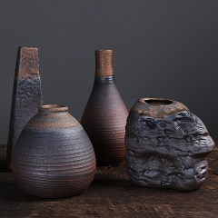 Vase, Tonvase，Clay, Set, Elegant, Moderne, Form, Blumenvase, Zimmerdekoration, Wohnzimmer, Amphore, Minimal, Dezent