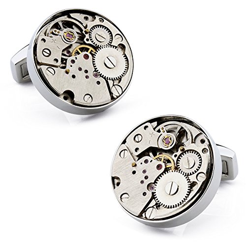 Personalize Design Watch Man Gear Cufflinks for Wedding Business Gift