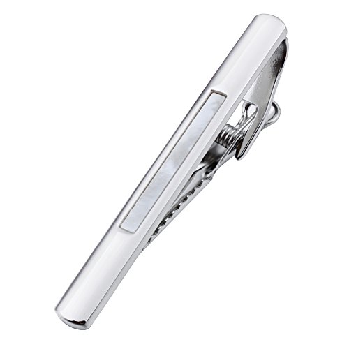 HAWSON Graceful Man Tie Bar Clips Necktie Accessories Silver