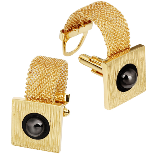 HAWSON Golden cufflinks for Shirt Accessories - Party Gifts for Young Men