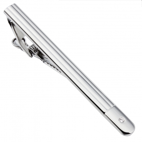 HAWSON Metal Tie Clip/Bar/Tack Rhodium Plated for 8cm/3.15 inches Necktie Gift/Present for Men