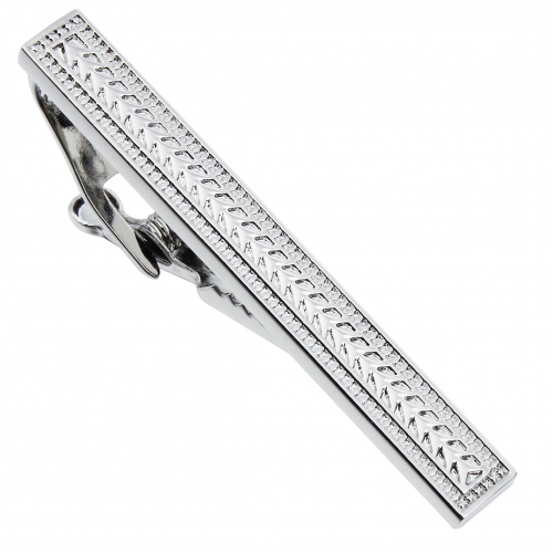 HAWSON Metal Tie Clip/Bar/Tack Rhodium Plated for 8cm/3.15 inches Necktie Gift/Present for Men