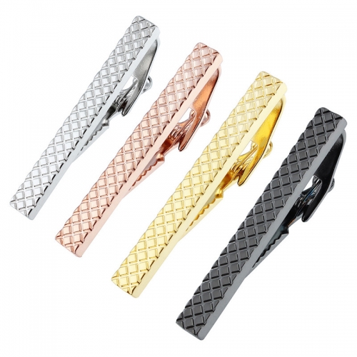 1.9 Inch Colorful Mens Metal Necktie Tie Bar-HAWSON