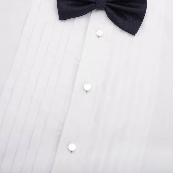 white tuxedo studs