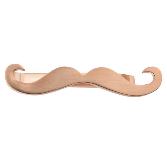moustache tie clip