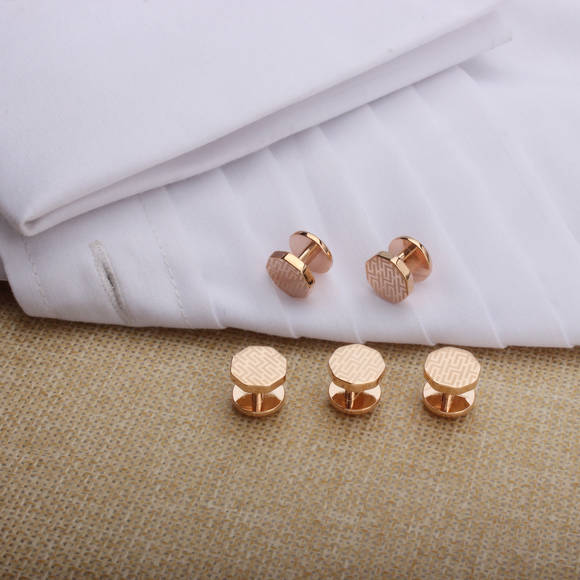 gold tuxedo studs