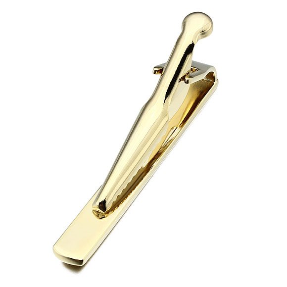 solid gold tie clip