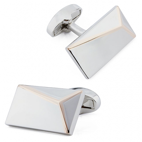 Rectangular Stainless Steel Cufflinks  - HAWSON