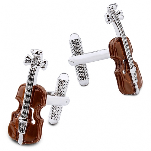 Wooden Guitar Tuxedo Cufflinks for Men Shirt - HAWSON