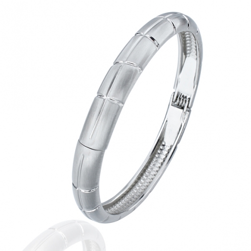 Stainless steel plated bracelet personalised engraved design bangle