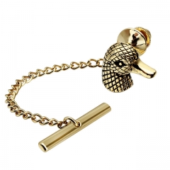 Men's Tie Tack Duck Head Pattern Men Necktie Accessory- HAWSON