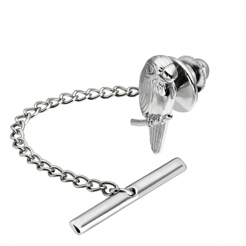 Men's Tie Tack Wren Pattern Men Necktie Accessory- HAWSON