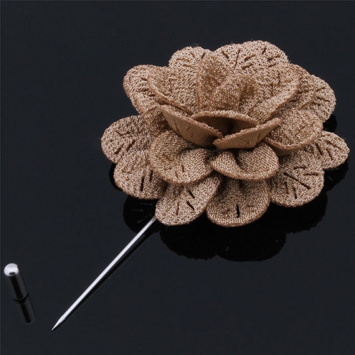 Brown Flower Pin