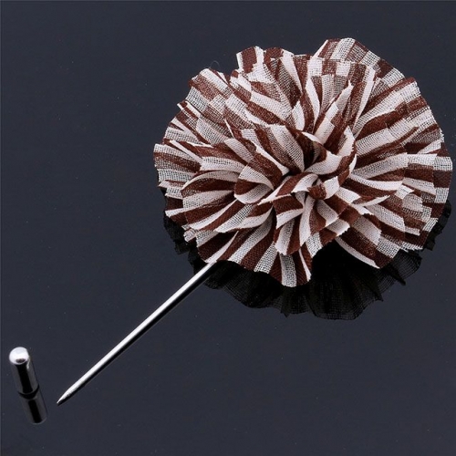 Men's flower lapel pin