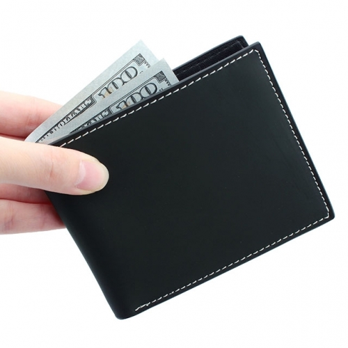 Slim Bifold Leather Wallet for Men RFID Blocking - Best Gift