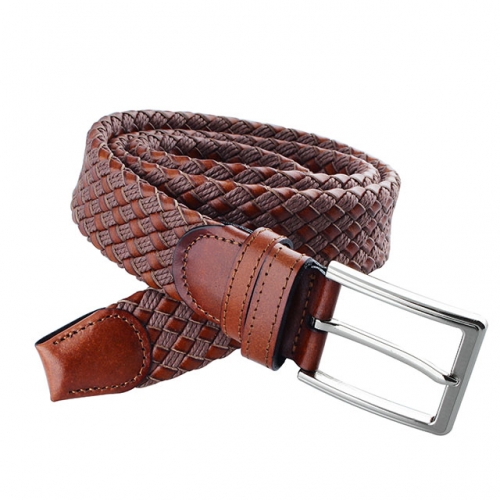 Hot sale mens brown leather belt