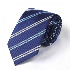 Blue Striped for Men Business Wedding in Gift Box