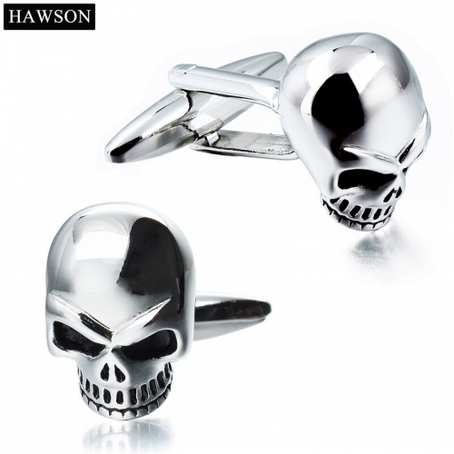 Skull/Skeleton Pattern Cuff Links for French Cuffs/Shirts Garment Accessory Gift for Men