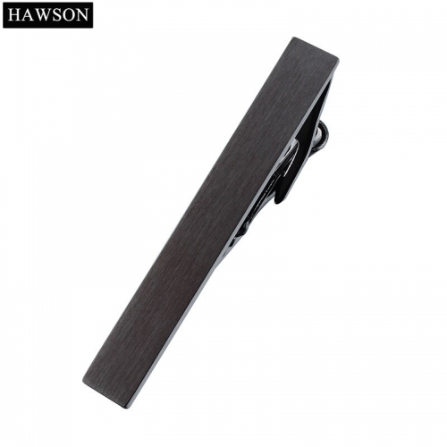 Formal Brushed Tie Bar High Quality Gun Plated Matte Tie Clips for Men with Gift Box