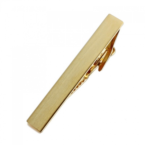 Simple Brushed Tie Bar for Skinny Tie Luxury Necktie Clip Mens Jewelry Accessory with Box