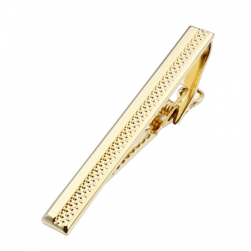 Trendy Shinny  Gold Tie Clip Men's Tie Bar Pin For Skinny Ties Wholesale Clip for men
