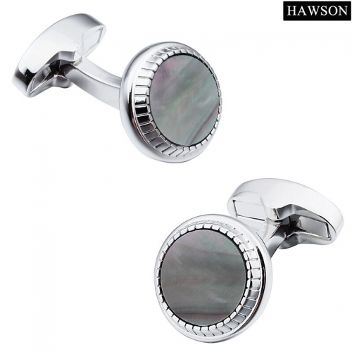 Fashion Stone Cuff links For Men Shirt Accessories Round Cufflinks High Quality Wedding