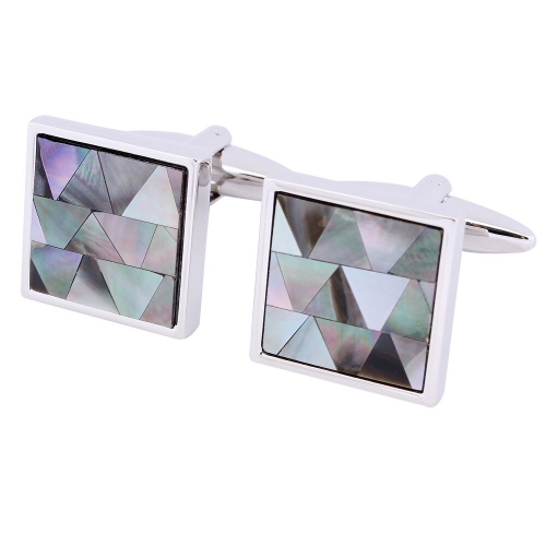Fashion Stone Cufflinks Assembled Colorful Pearl Cuff links For Male Wedding Accessories Jewelry