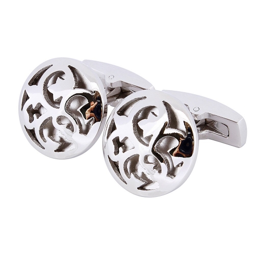 1 Pair Fashion Jewelry Men's Shirts Accessories Cuff Knot Linked Double Buttons Cuff links Plain Metal