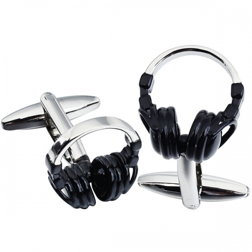 Headphones Cufflinks, Music Cufflink, Fashionable Cufflinks