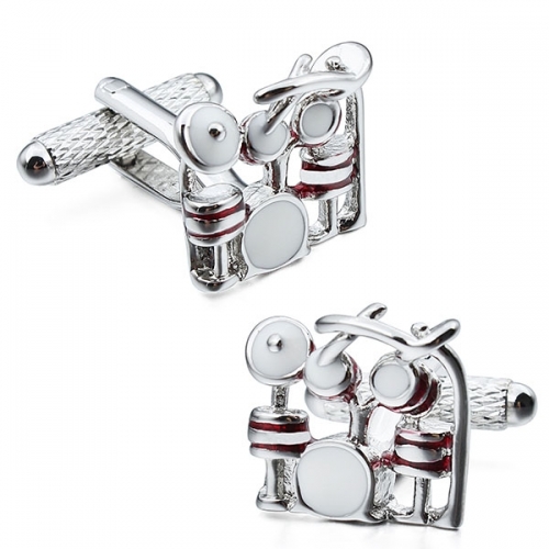 Band drum cufflinks music for men