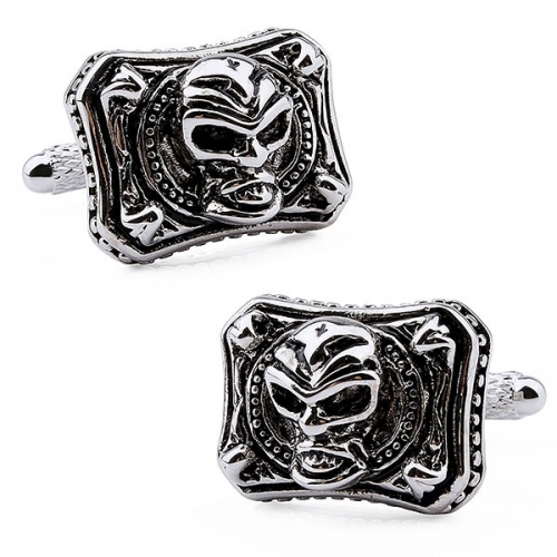 Retro Style Skull/Skeleton Cufflinks Imitation-Plated Cuff Links for Men French Shirts Garment Accessory Gift