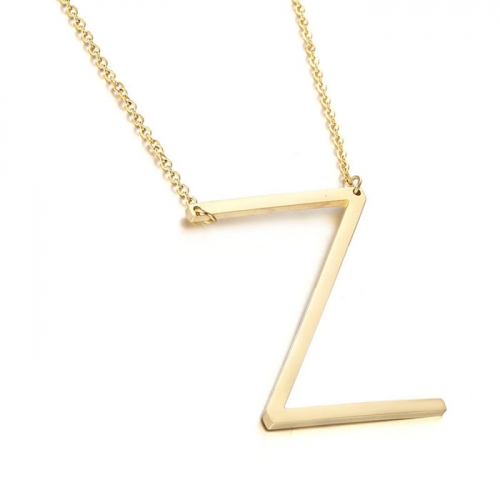 Gold plated Letter Necklace Initial Pendant Custom