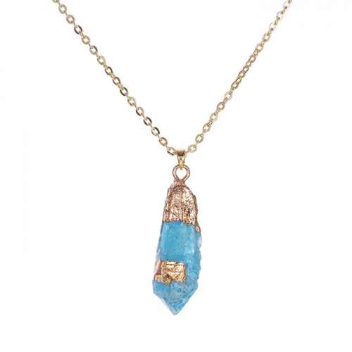 Natural stone necklace faith pendant necklace