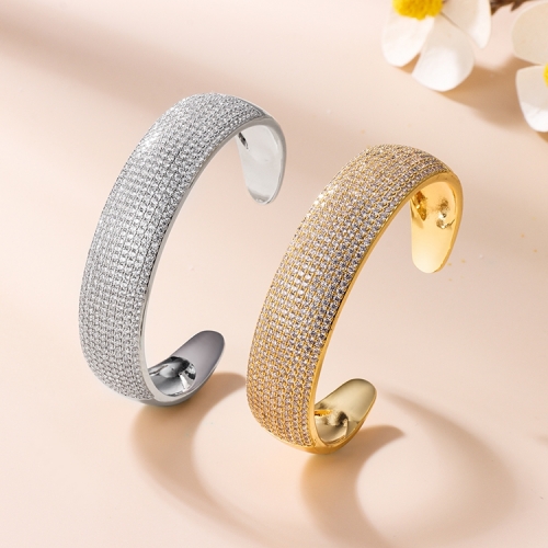 High Quality Small Design Bling Bling Zircon Best Friend Bracelet Cuff Bracelet for Gift