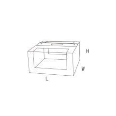瓦楞开窗手提盒