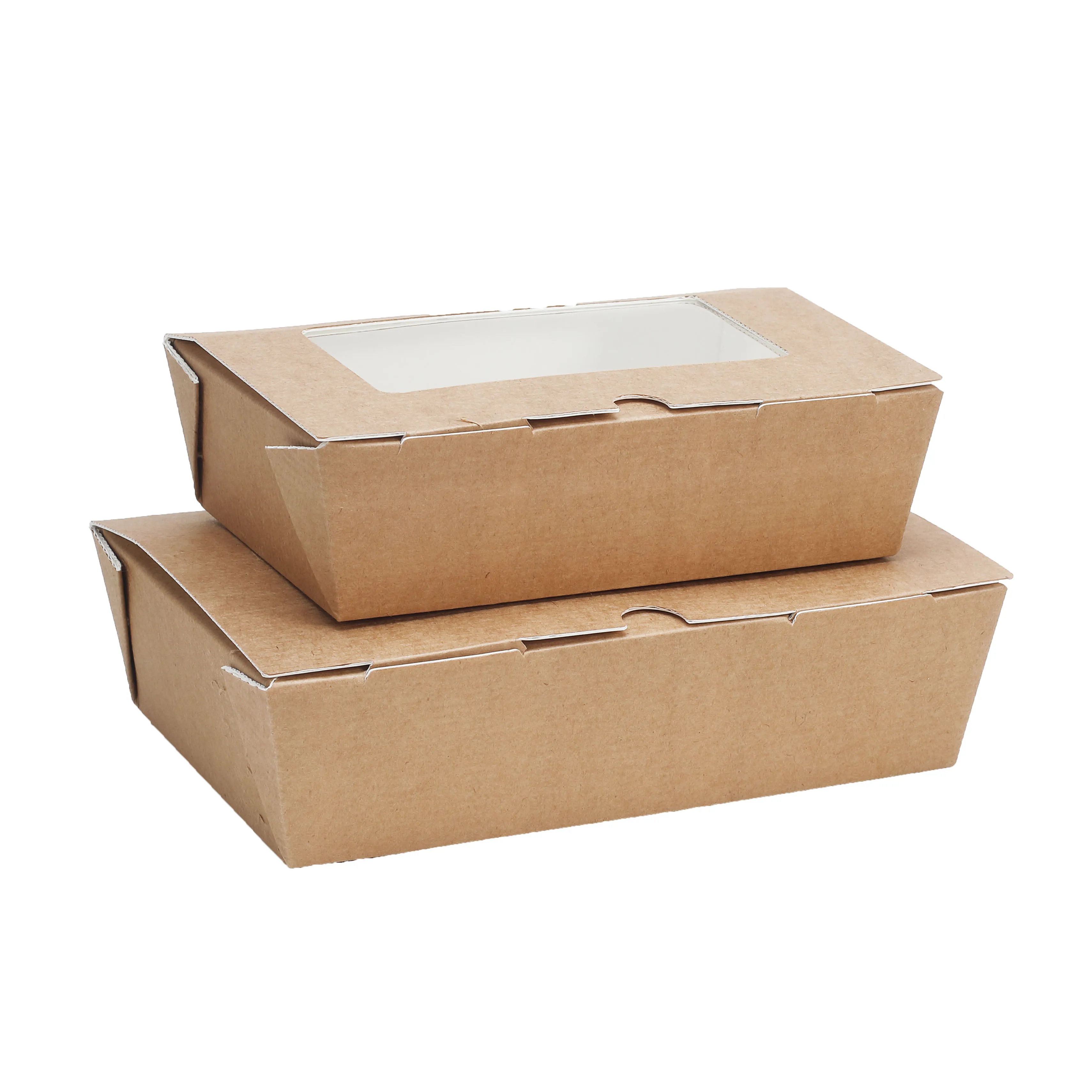 Corrugated lunch box with window 2