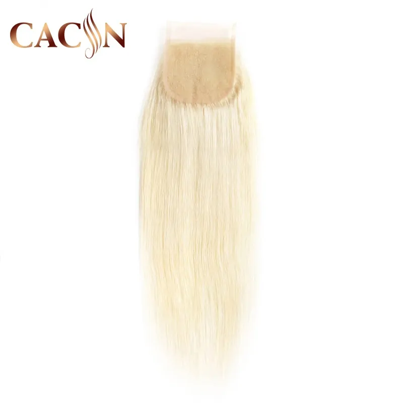 613 hair 4x4 lace closure, Bleached 613 blonde hair, 613 Brazilian straight hair