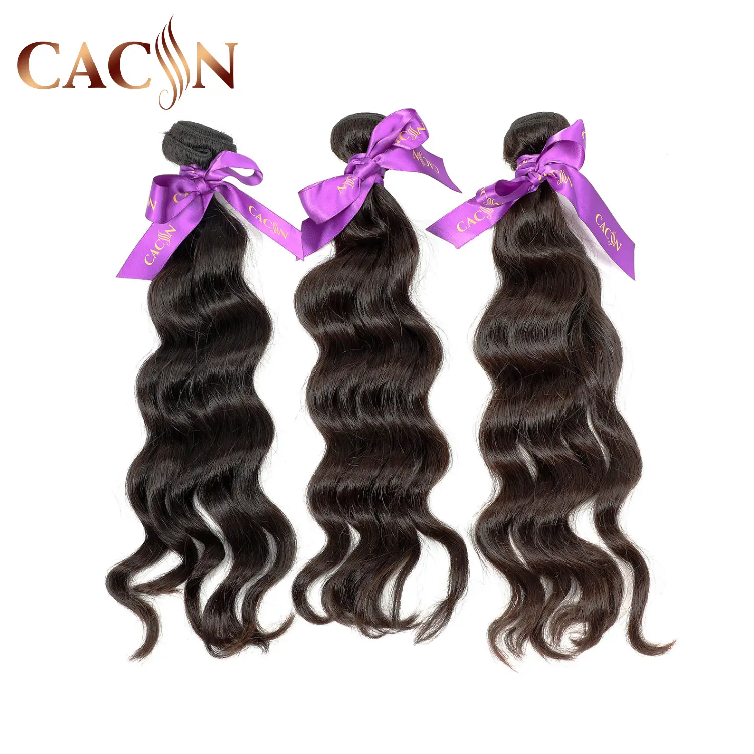 Indian raw virgin hair natural wave 3 & 4 bundles, raw human hair weave, free shipping