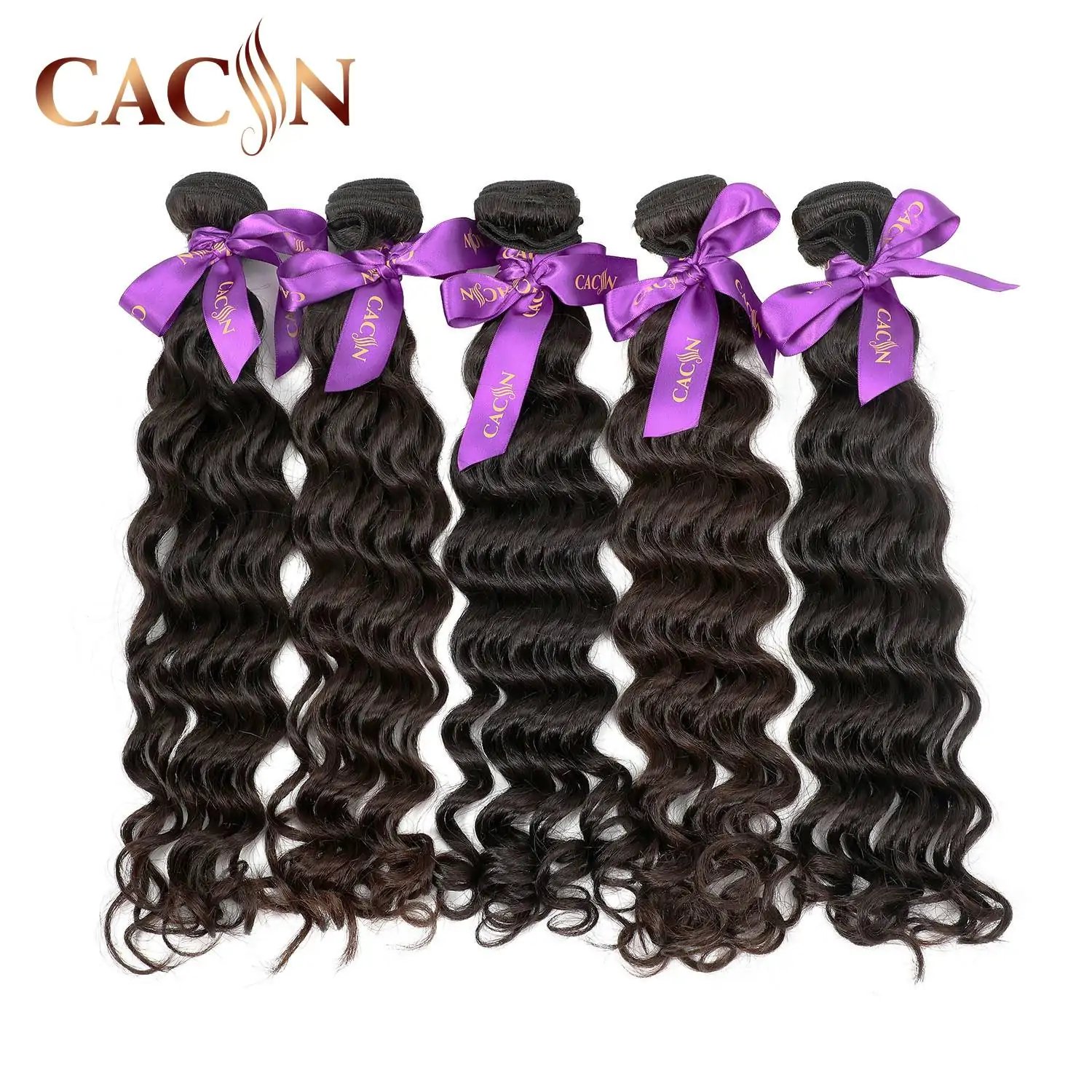 Indian raw hair weft deep wave 1 bundle, raw human hair weave, free shipping