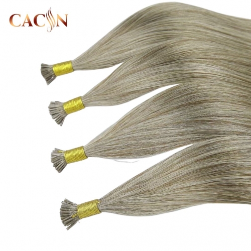 Wholesale Virgin Raw Cuticle Aligned I Tip Cuticle Aligned Hair Micro Link 1g/piece I Tips Wavy Indian Hair