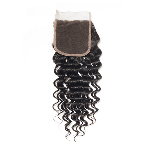 Deep Curly Lace Closure 5x5 Human Hair Lace Front Closure With Baby Hair Curly Human Hair Closures
