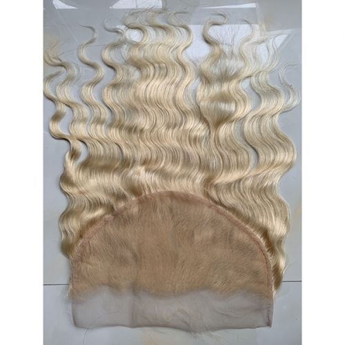 Body Wave 13x6 Blonde Lace Frontal With Baby Hair Pre Plucked Human Hair 613 Hair Frontal Closure