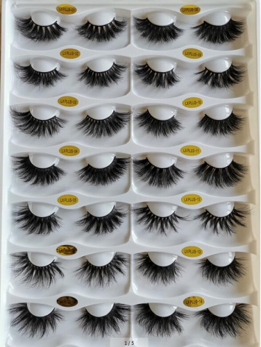 （10pack/LOT）5d Mink Lashes Bulk Wholesale 5d Mink Eyelashes Bulk Natural False Lashes Pack False Eyelashes Makeup Eyelashes Set